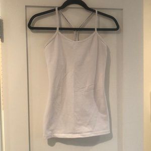 Lululemon power y tank, size 4. White.